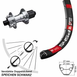 Dt-swiss 28-29 Zoll Hinterrad DT Swiss 545 Mit KX-E Nabe Silbern 12x142 Mm 6-loch 11-fach