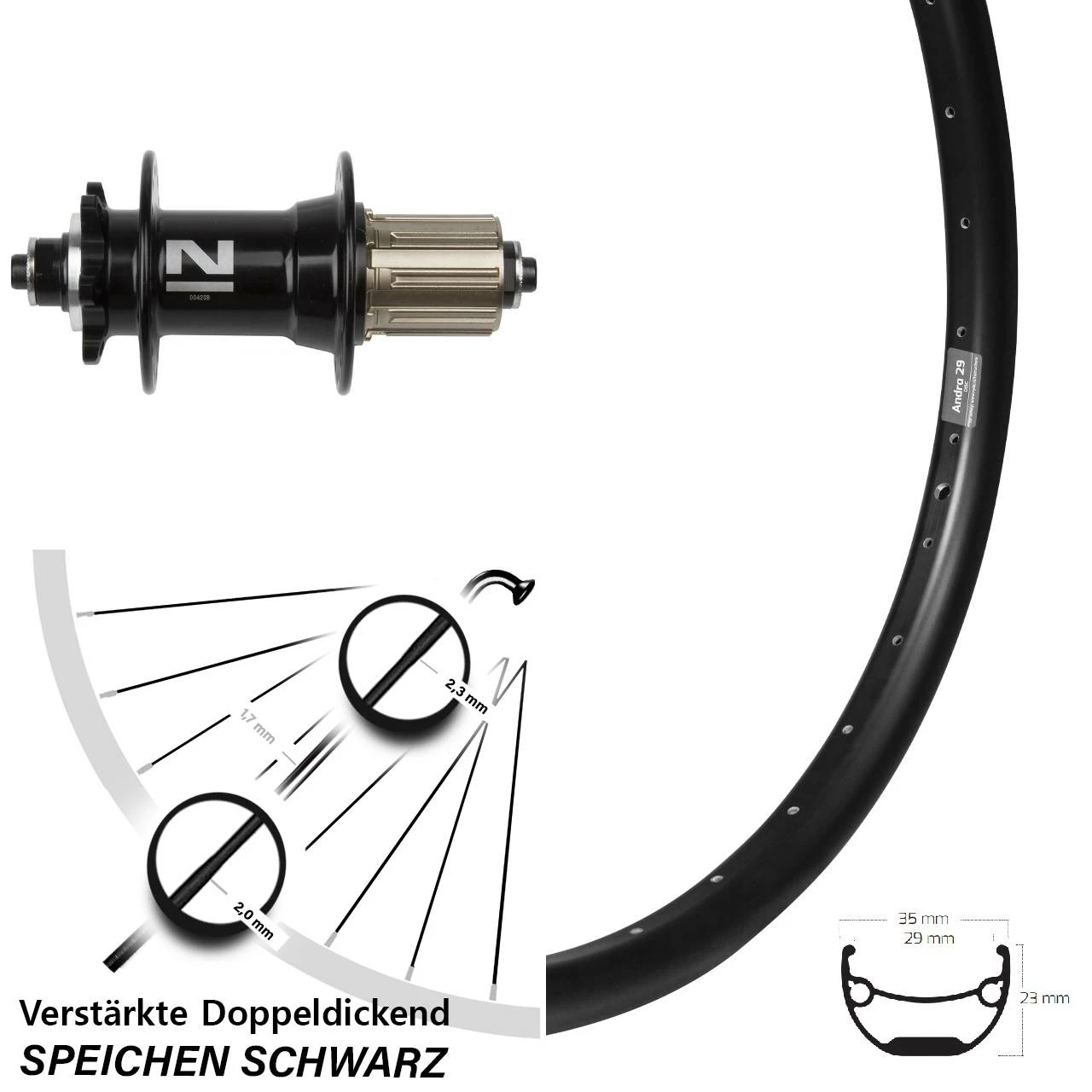 Novatec D042 Ryde Andra 29 Laufrad 26 Zoll Für 6-Loch 5x135 Mm 3 Novatec D042 Ryde Andra 29 Laufrad 26 Zoll Für 6-Loch 5x135 Mm