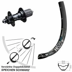 Dt-swiss 29 Zoll Hinterrad KX-E Nabe 5x135 Mm Centerlock 11-fach DT Swiss H 522