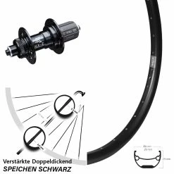 Hinterrad Verstärkt KX-E Nabe 5x135 Mm 11-fach Ryde Andra 29 Zoll Schnellspanner