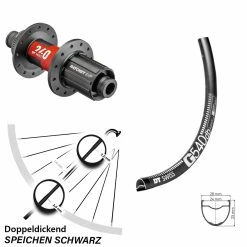 Dt-swiss Gravel Hinterrad 28-29 Zoll G 540 DT Swiss 240 EXP Steckachse Centerlock 11-fach Road