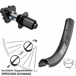 Dt-swiss 29 Zoll Hinterrad U 623 DT Swiss 350 Hybrid 12x142 Mm Für 6-Loch