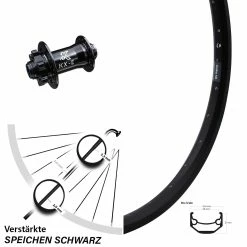 Ryde Andra 40 Disc Schwarz KX-E Vorderradnabe 6-Loch 15x100 Mm